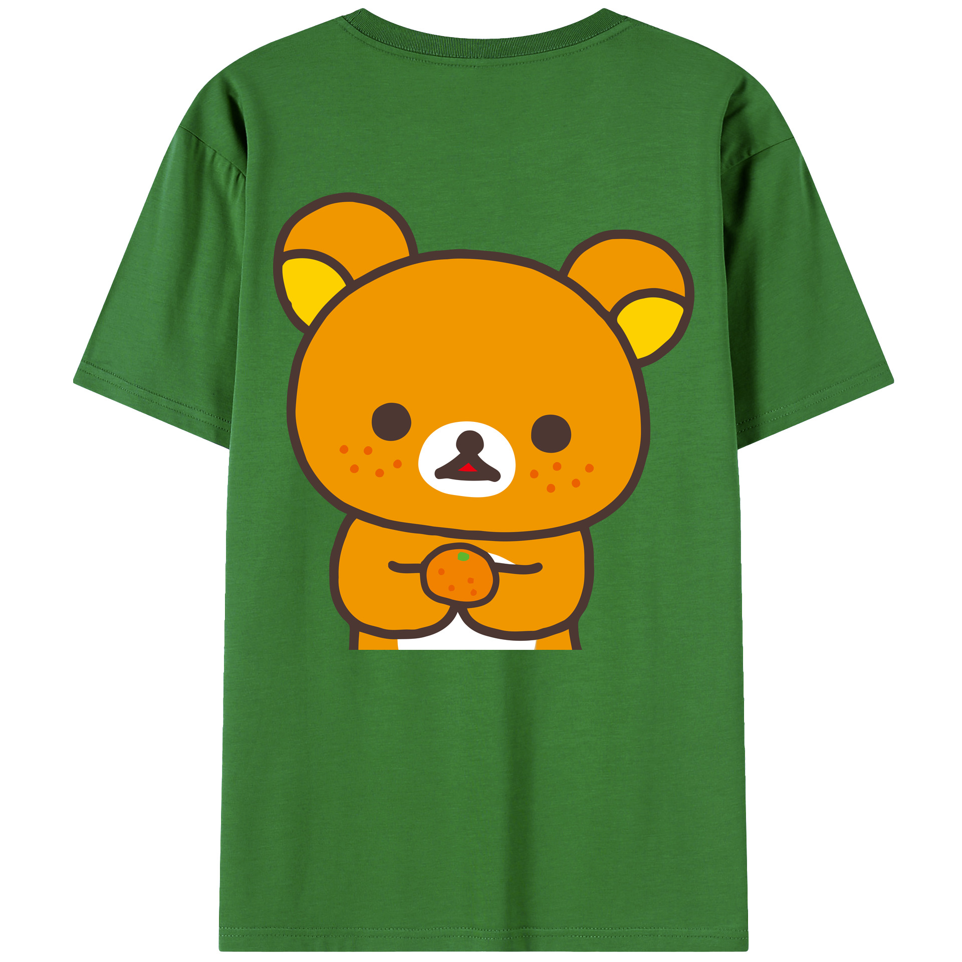 （画像用） リラックマ リラックマ キイロイトリ Rilakkuma Korilakkuma Kiiroitori レディース半袖Tシャツ(バックプリント)